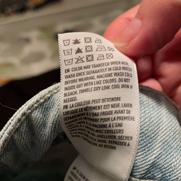 American Eagle Outfitters Button Down Jean Skirt - Light Blue Size 10 - Picture 6 of 8